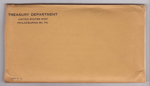 5x Unopened Sealed 1957 U.S. Proof Coin Sets inc. 3 Silver Coins each * 03683L - Picture 9 of 12