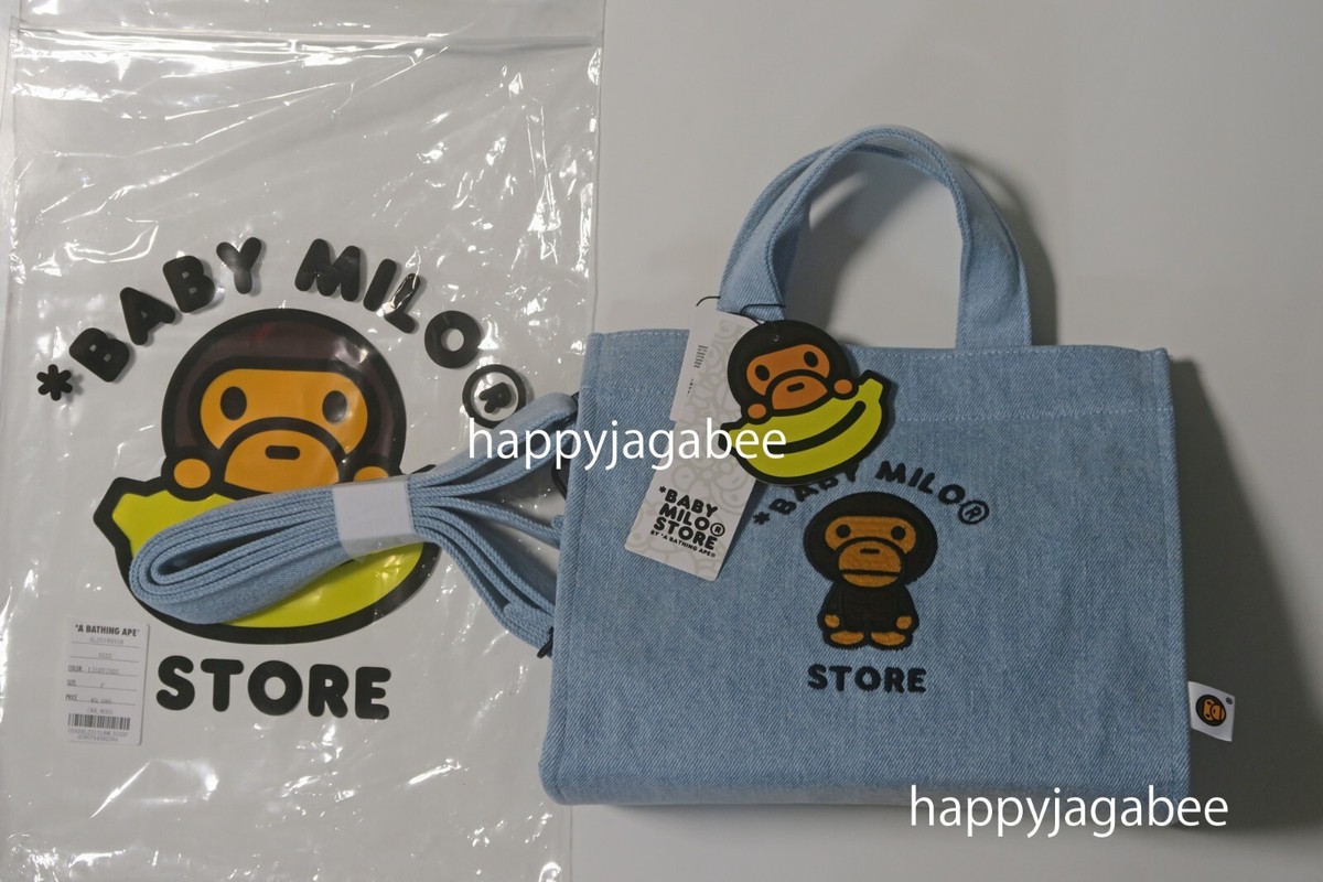バッグ Bape All Baby Milo Tote Bag A Bathing Ape BABY MILO PLUSH DOLL RECYCLE TOTE BAG AK70-189-308