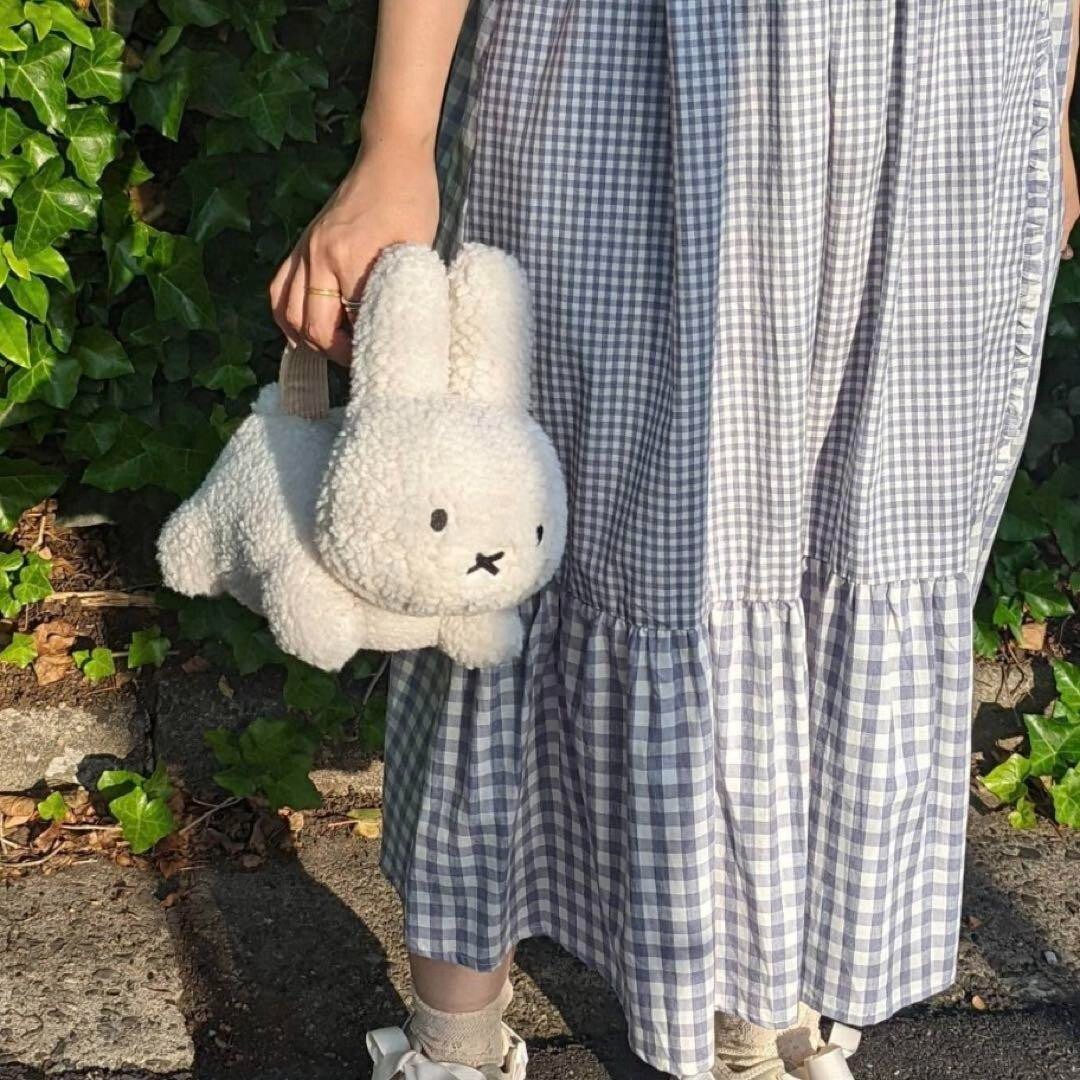 Merry Jenny Miffy Rabbit Plush Tote Hand Bag Stuffed Doll