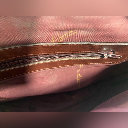 Vintage Etienne Aigner burgundy/oxblood Shoulder Bag - Picture 7 of 8