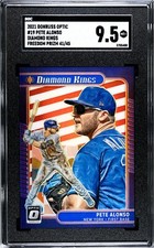2021 Donruss Optic #19 Pete Alonso Diamond Kings FREEDOM PRIZM /45 SGC 9.5 MINT+
