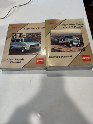 1988 GMC R V G P Model Factory Service Repair Manuals Jimmy Suburban Unit Repair