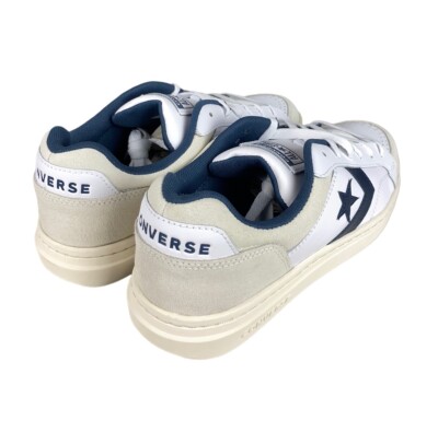 NEW Converse Pro Blaze Classic Ox Leather White Navy Shoes Mens
