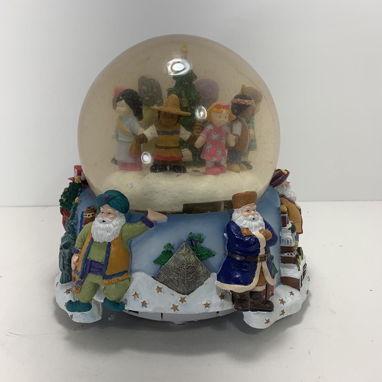Dillards Mr. Christmas Santa Around the World Animated Snow Globe 15