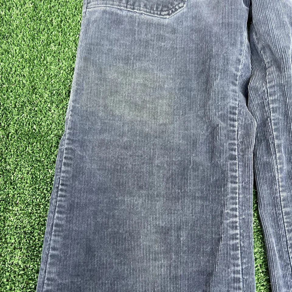 VTG Corduroy Pants Womens 26x32.5" Faded Blue Talon Wide-Leg Flare Hippie 70s - Image 3 of 4