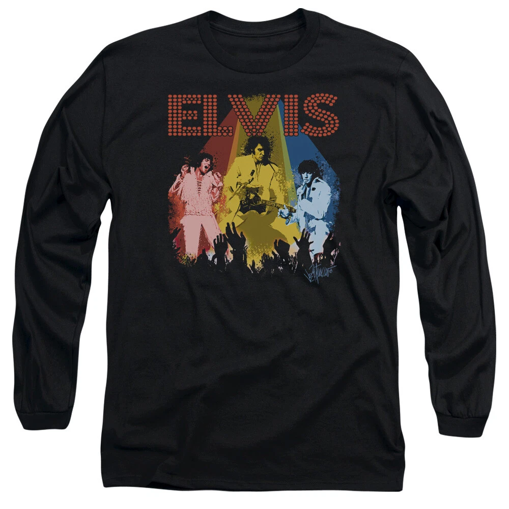 T-shirt Manches Longues Elvis Presley Tie-dye - Taille S, M, XL, 2XL - Mélange Coton/polyester - Neuf Sans étiquettes