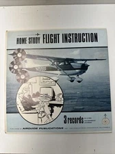 HOME STUDY FLIGHT INSTRUCTIONS ~ 3 LP SET 1958 EX ~ AIRGUIDE PUBLICATIONS