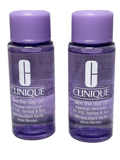 2X Clinique Take The Day Off Makeup Remover For Lids, Lashes  Lips 1.7oz 50ml
