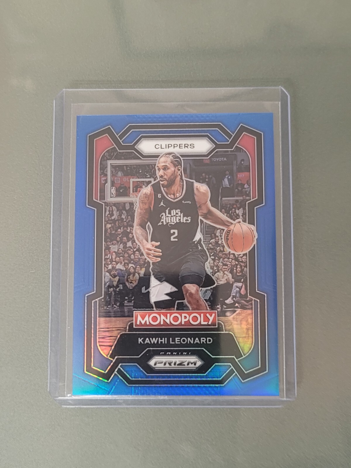 2023-24 Prizm Monopoly Kawhi Leonard #37 - SP Boardwalk Blue Prizm #d 7/15