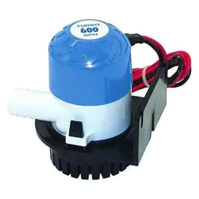 Shoreline Marine 12V 600-GPH UNIVERSAL MOUNT BILGE PUMP 3/4'' Hose Outlet BOAT