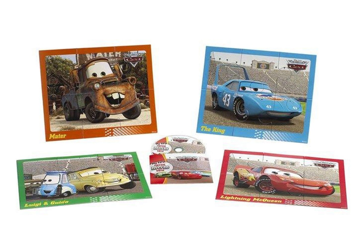 DISNEY THE WORLD OF CARS MY FIRST DVD GAME W/ PUZZLES N0943 *NEW