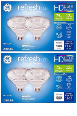 (pack of 4) GE Lighting refresh LED PAR30, 12 watt, Daylight 5000K, 900 lumens,