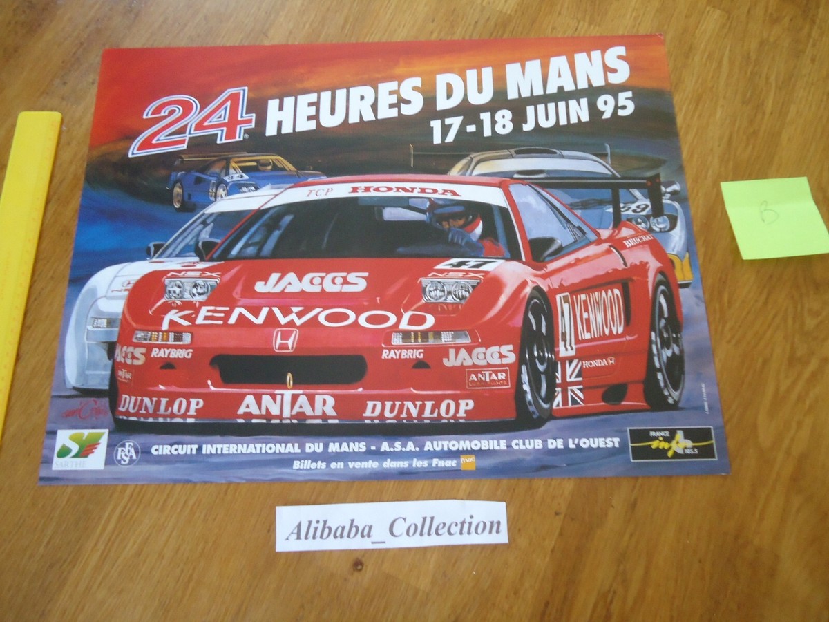 Affiche Originale 24 Heures Du Mans 1995 – Collection Années 90