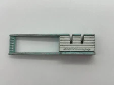 Vintage LIL-SHARPY Knife Blade Sharpener Foley Pull Through Turquoise