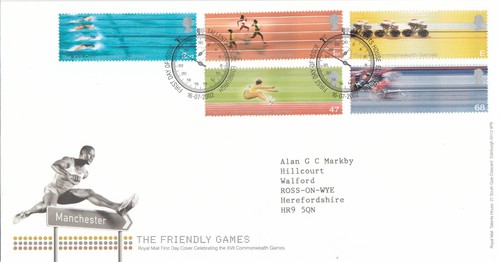 Commonwealth Games GB RM FDC Tallents 2002 (132711)