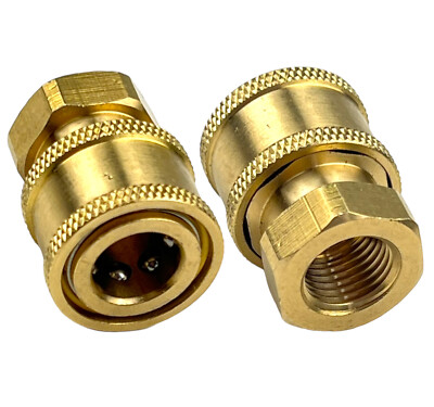 Hochdruckreiniger Adapter M22-14mm IG Auf 1/4" Kupplung – Quick Connect Aus Messing & Edelstahl, Max. 4000 PSI, Für Schläuche & Pistolen