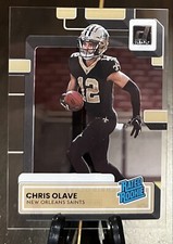 2022 Clearly Donruss #59 Chris Olave RC Rated Rookie New Orleans Saints