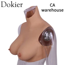 No Oil Silicone Breast Forms Breastplate Fake Boobs Tits Drag Queen Crossdresser