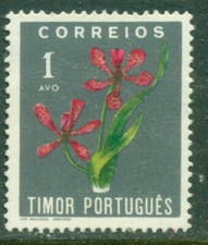 Timor  1950   Flower Leopard lily   Belamcanda chinensis     1A     MLH