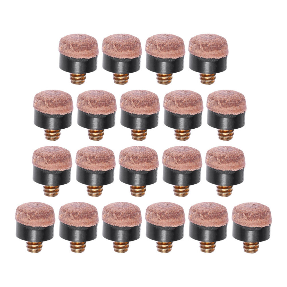 20 Set Billard Queue Spitzen - 12mm Schraubspitzen Mit Ferrule | Professionelle Ersatzspitzen
