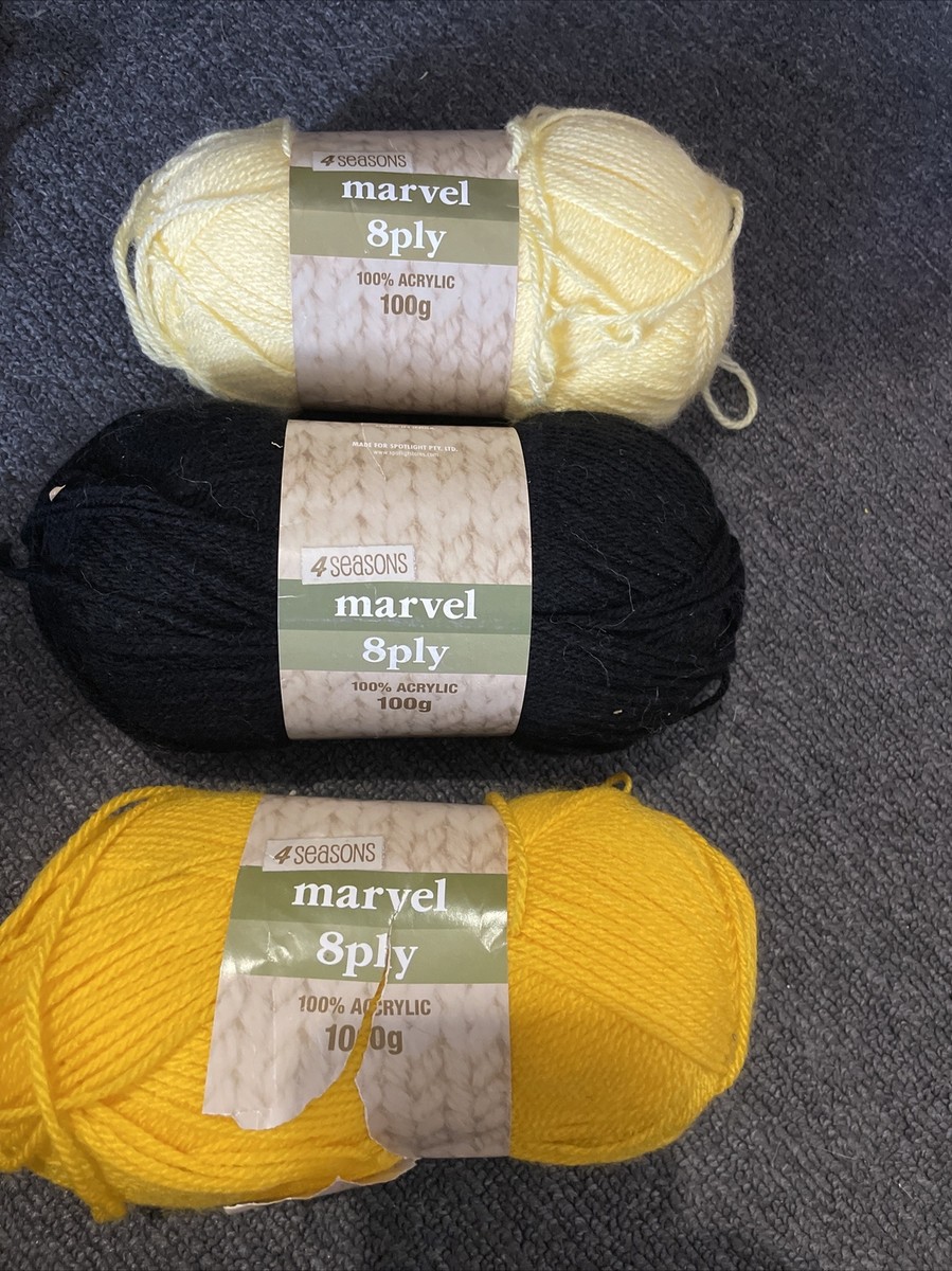Seasons Marvel 8ply Acrylic Yarn 100g X Freepost Acc149
