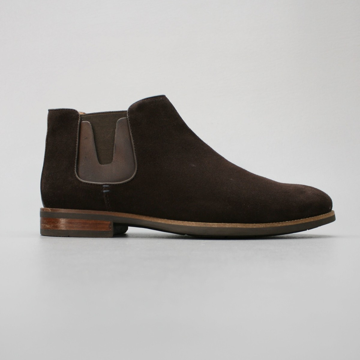 Florsheim Men\'s 8 M Chelsea Brown Suede Dress Ankle Boots - PULL TABS REMOVED Florsheim Men main image 2