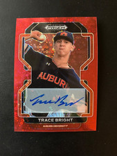 2022 Panini Prizm Draft Picks Red Donut Circles Auto /99 Trace Bright Auto