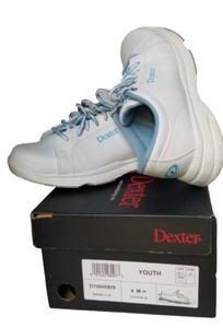 Dexter Youth Girls Raquel 5 Jr White/Blue Bowling Shoes