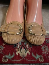 Stuart Weitzman PLEATOLOHUMMUS ANILINE Size 9M Used Free Shipping