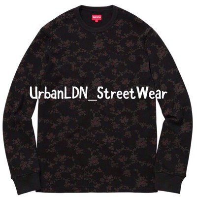 Supreme Floral Waffle Thermal Black Large 2016 *RARE* | eBay