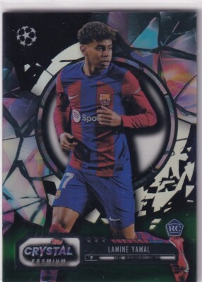 Topps Crystal Premium Champions League 2024 No. 27 Lamine Yamal 