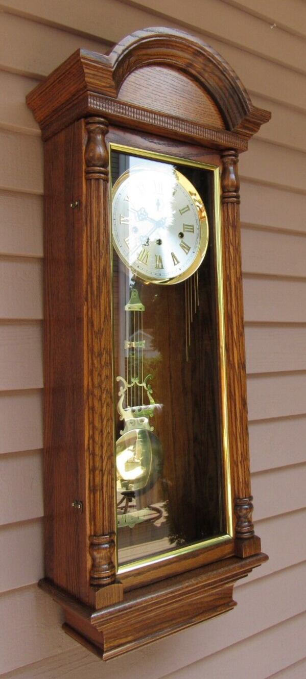 Sligh Quarter Hour Westminster Chime Wall Clock 8Day, keywind eBay