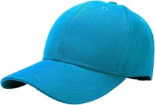 1x Turquoise Unisex Baseball Cap Adjustable One Size Hats Men Women Teen