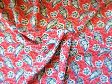 Wild Rag Scarf Western Cowboy Buckaroo Scarves Bandana paisley red blue 40"