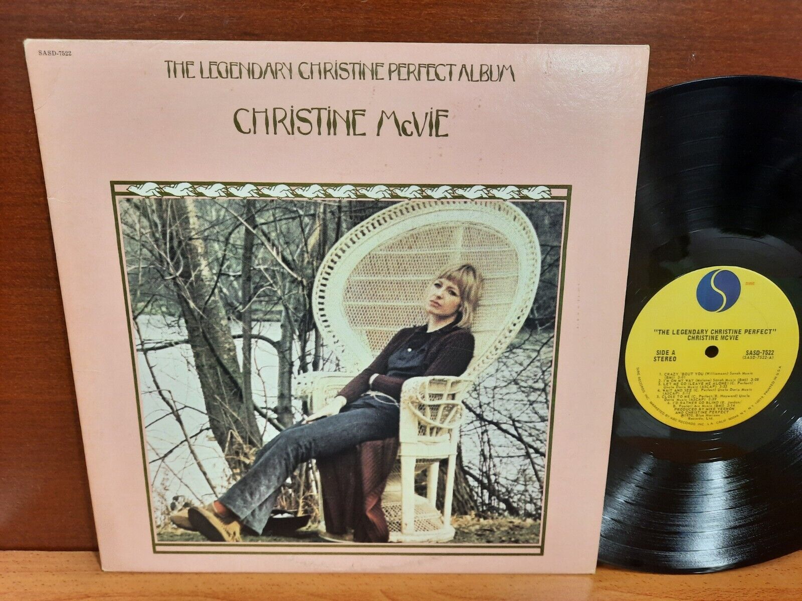 Christine McVie The Legendary Christine Perfect Album Vinyl LP Sire  SASD-7522 for Sale - Fleetwoodmac.net