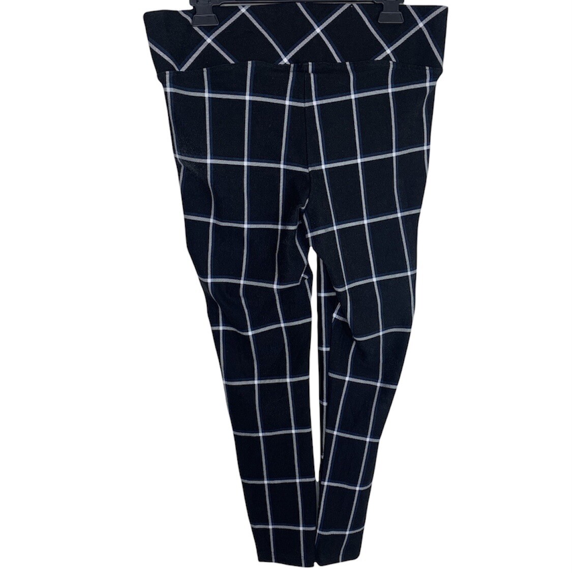 Torrid Pixie Black Teal & White Windowpane Leggin… - image 4