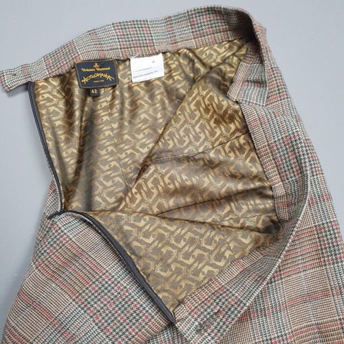 VIVIENNE WESTWOOD Mermaid-Hem Tartan Wool Skirt Size 42 / 10UK - Picture 9 of 9