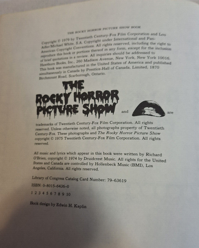 Rocky Horror Picture Show Book by Bill Henkin 1970 - Picture 8 of 16