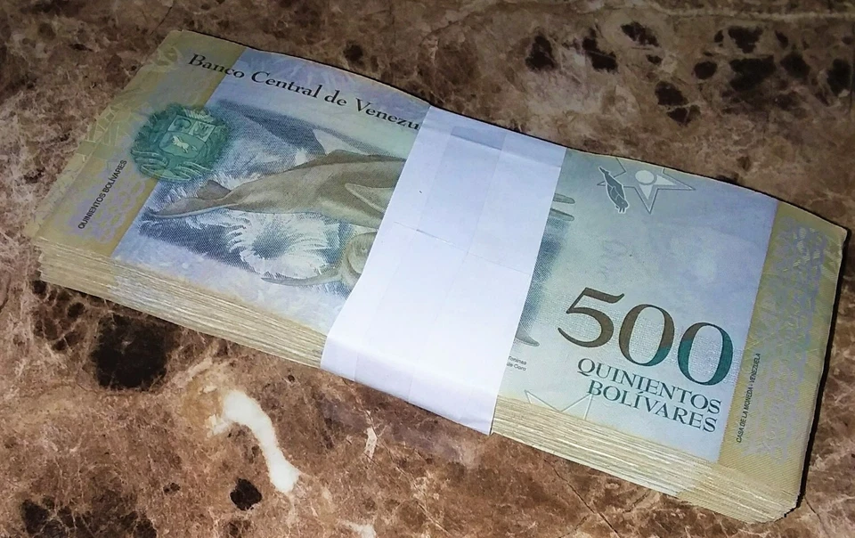 1 Bundle 100 pcs Bank Notes Venezuela 500 Bolivares Circulated 2007-2017   - Image 2 of 2