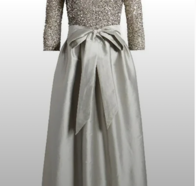 detachable beaded cap sleeves for wedding dress Lauren Elaine main image 1