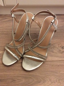 new look sandals silver