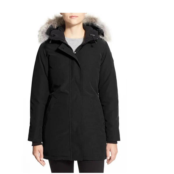 Canada Goose Victoria Coyote Fur Trim Down Parka MSRP $950 Size XS # 23B 41 Blm