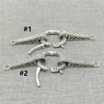 Sterling Silber runder Wolken-Herz-Design-Verschluss f��r Halskette