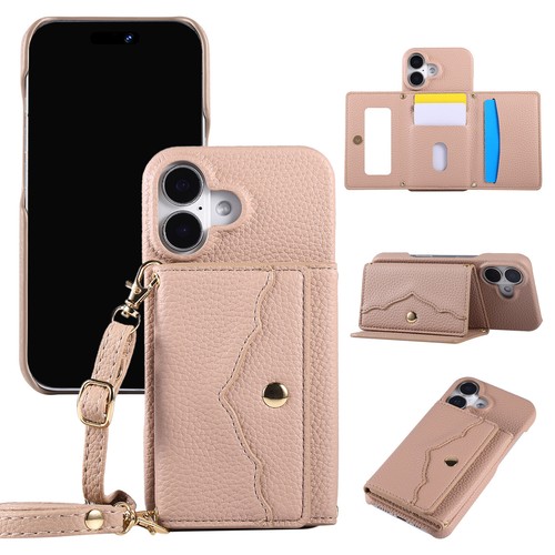 For iPhone 16 Pro Max/16 15 Magnetic Closure Fashion Case Shoulder Strap Cover - Picture 11 of 15