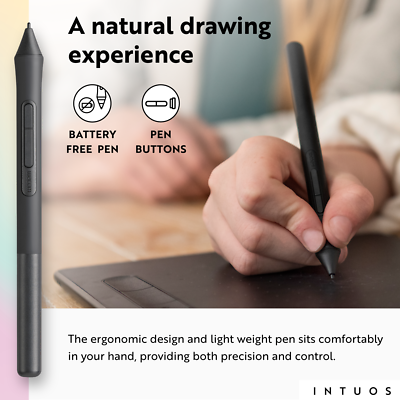 Wacom Intuos CTL-4100 Small Drawing Tablet Black for sale online