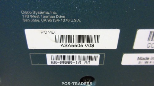 Cisco ASA5505 V08 - Firewall 8-Port Adaptive Security 100Mbps Ethernet EXCL PSU - Afbeelding 3 van 3