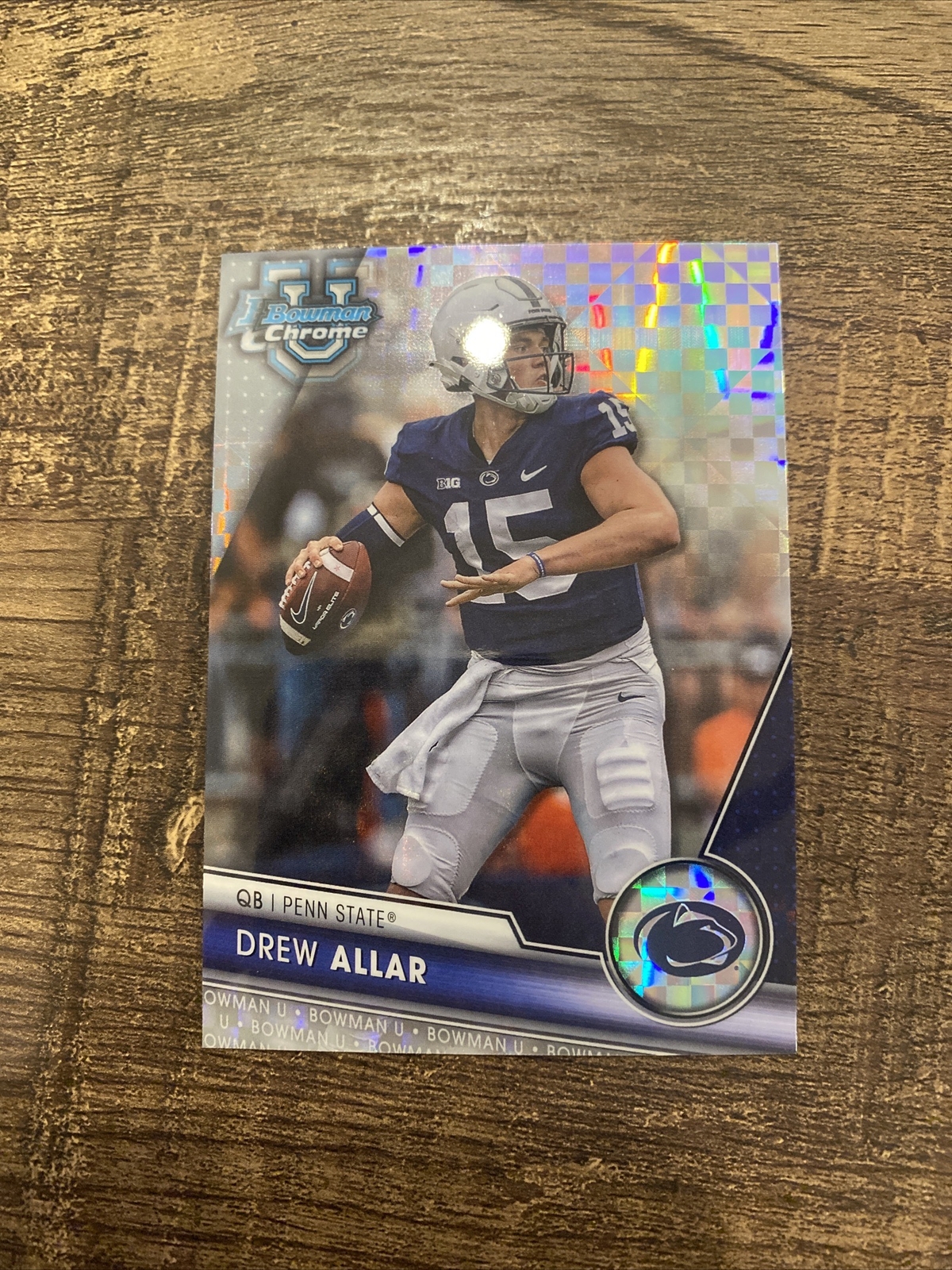 Drew Allar 2023 Bowman Chrome University Football X-Fractor Parallel #113