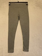 Gray Heather Leggings Activewear Yoga Pants Athleisure Comfort Casual