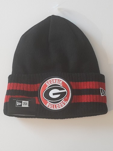 GEORGIA BULLDOGS New Era 2 Stripe Beanie - New w/ tag - Picture 1 of 3