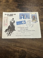 Poland Registered Airmail Cover 1981 to USA | Horse & Space Stamps￼